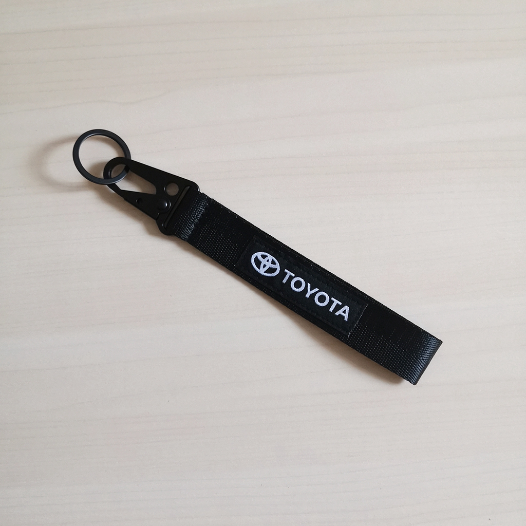 JDM Racing Toyota Car Keychain Lanyard Metal Key Holder key Ring