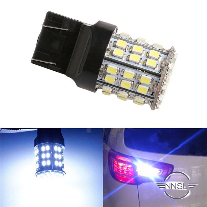 2x T20 7440 68-Smd Amber Brake Tail Stop LED Light Bulb