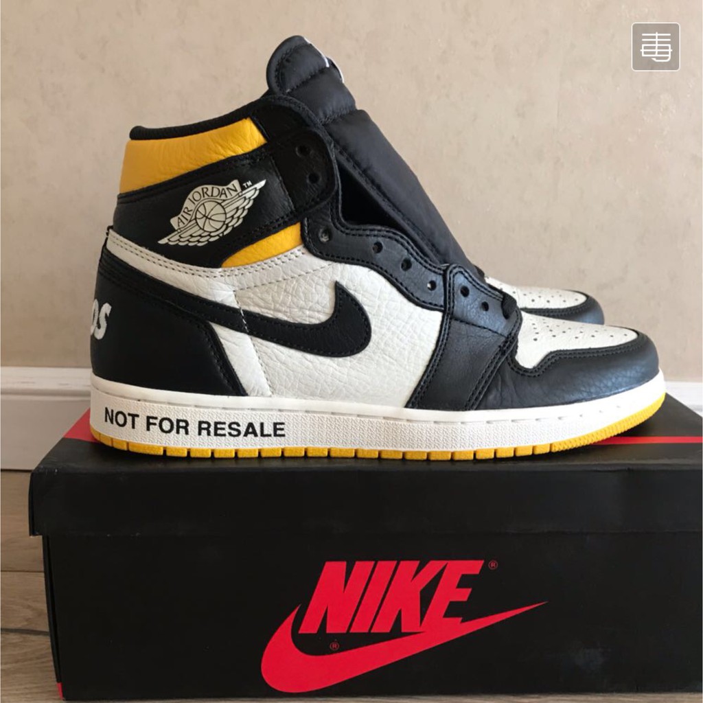 aj1 not for resale yellow