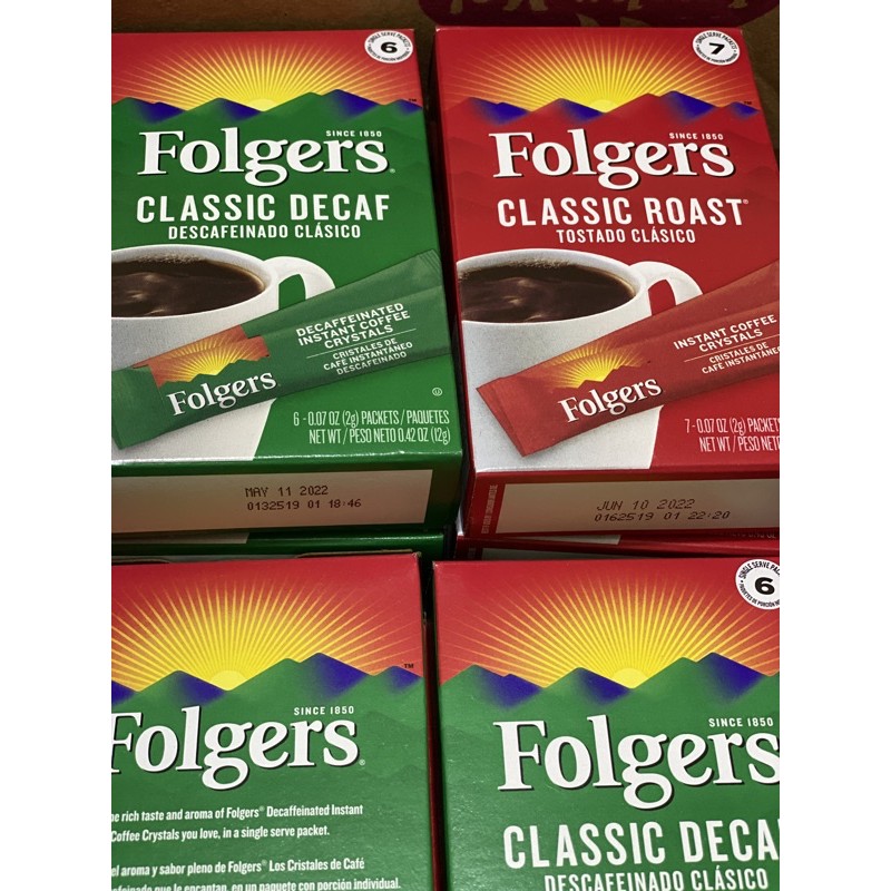 Folgers Decaf Instant Coffee Singles / Instant Coffee Steep real