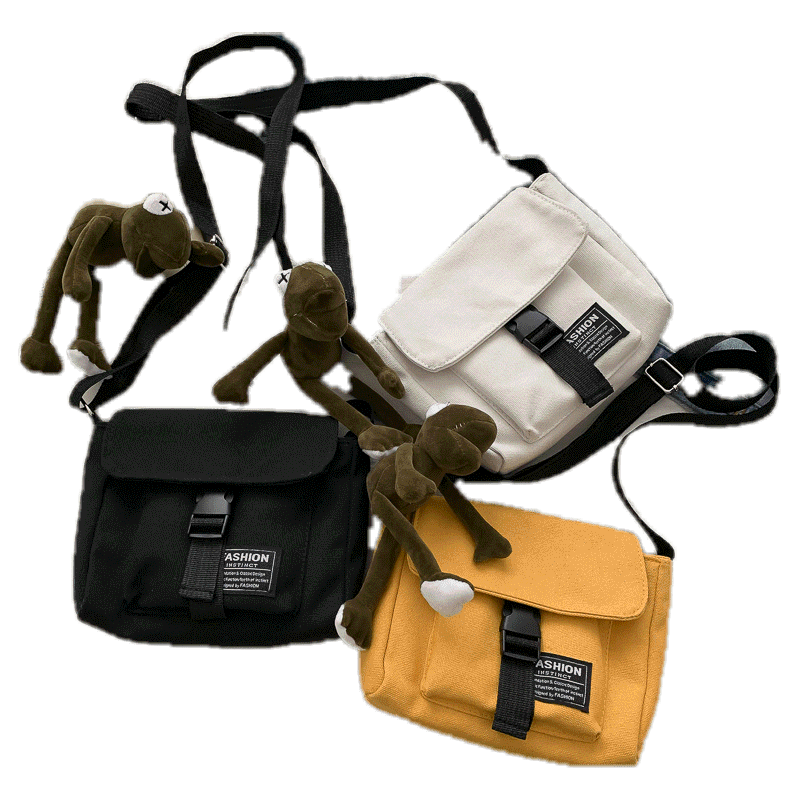 Ins Japanese Harajuku Style Tooling Casual Diagonal Bag Simple Male and