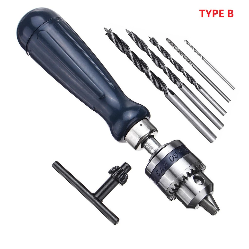 Adjustable Pin Vise Model Hand Drill Tool With Chuck Capacity 0.6-6mm ...