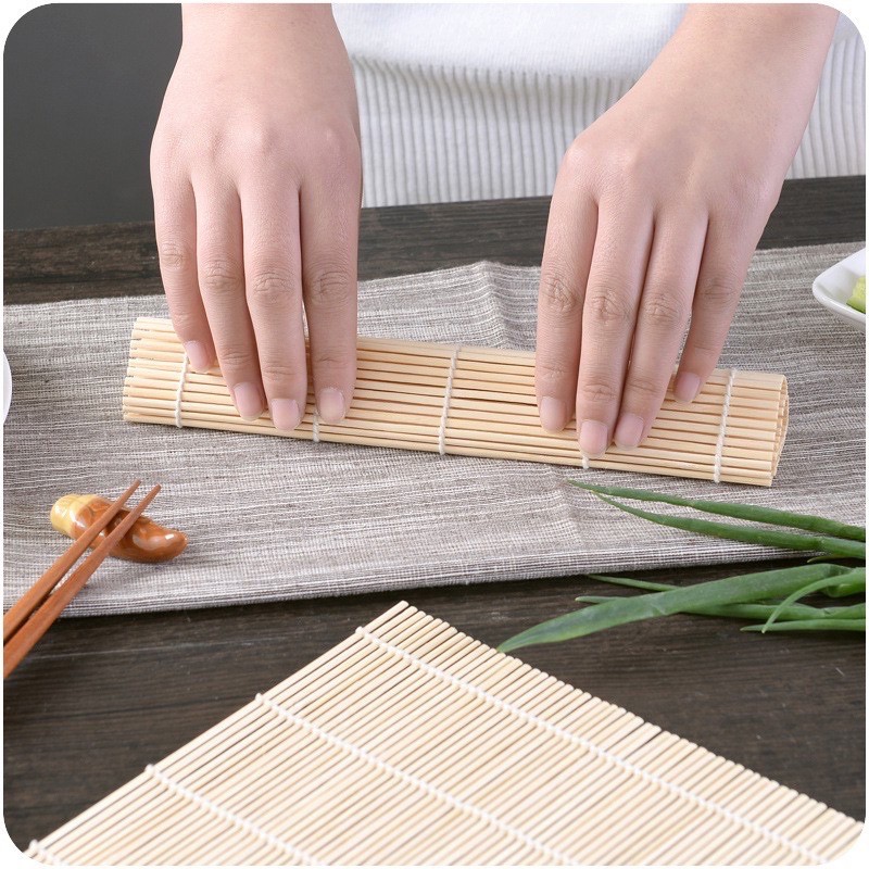 Bamboo Sushi Mat | Japanase Sushi Roller | Korean Kimbap Roller ...
