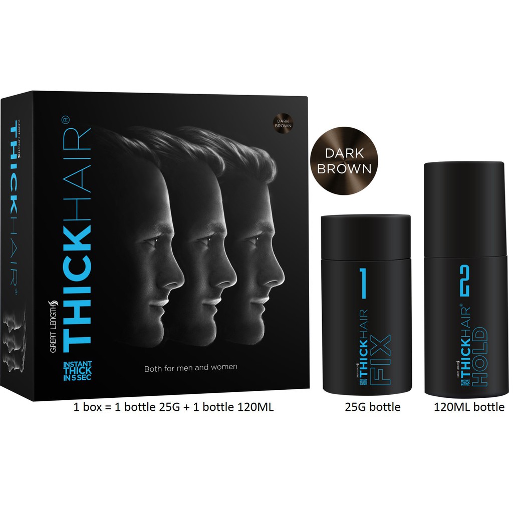 Theoriginalinstantthick Hair Fix 25g Dark Brown Hold 120ml
