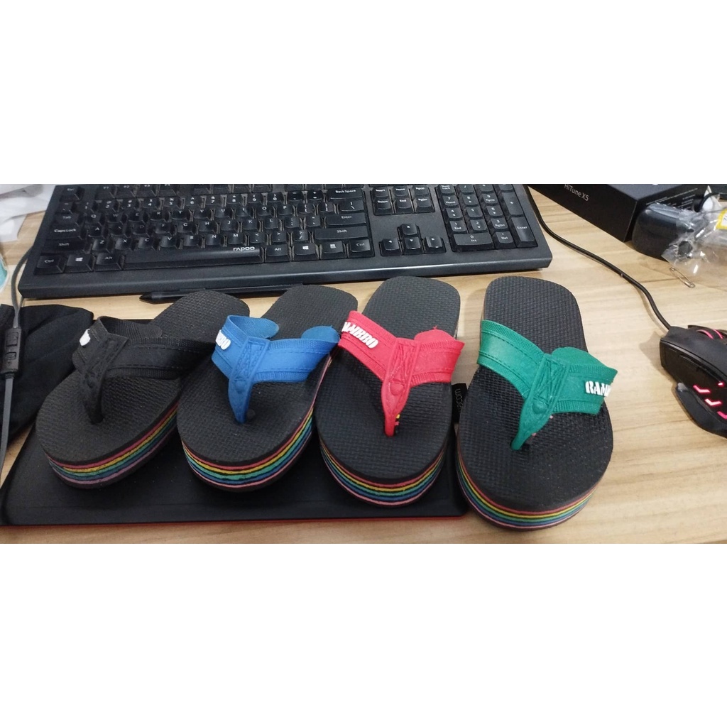 ORIGINAL PAMBATA Rambo Slippers (UNISEX) SUKATIN ANG PAA IN CENTIMETER
