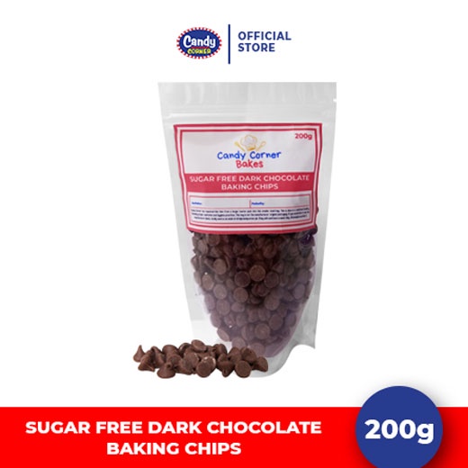 Sugar Free Dark Chocolate Baking Chips in Ziplock 200g | Shopee Philippines