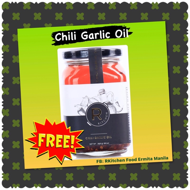 R Kitchen Chili Garlic oil W/ FREEBIE (Authorized Reseller) Shopee