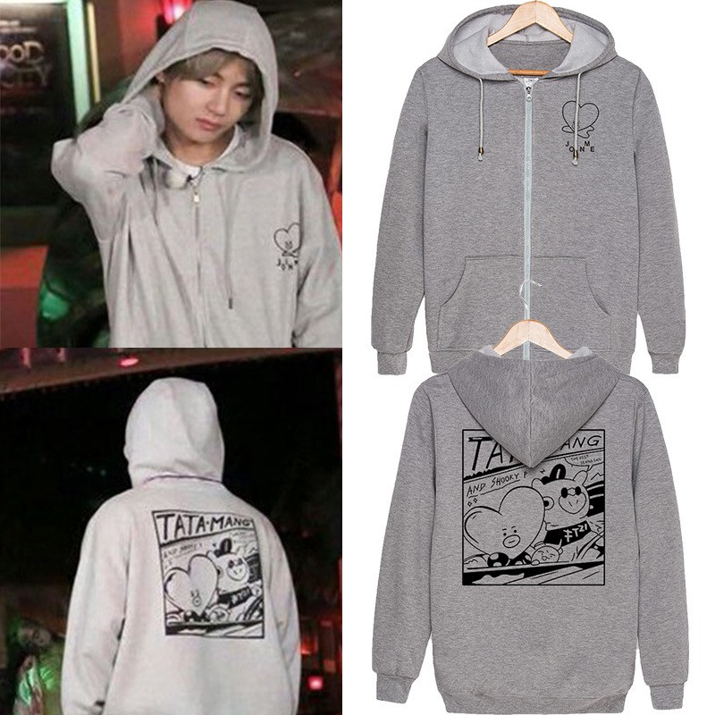 bt21 tata mang hoodie