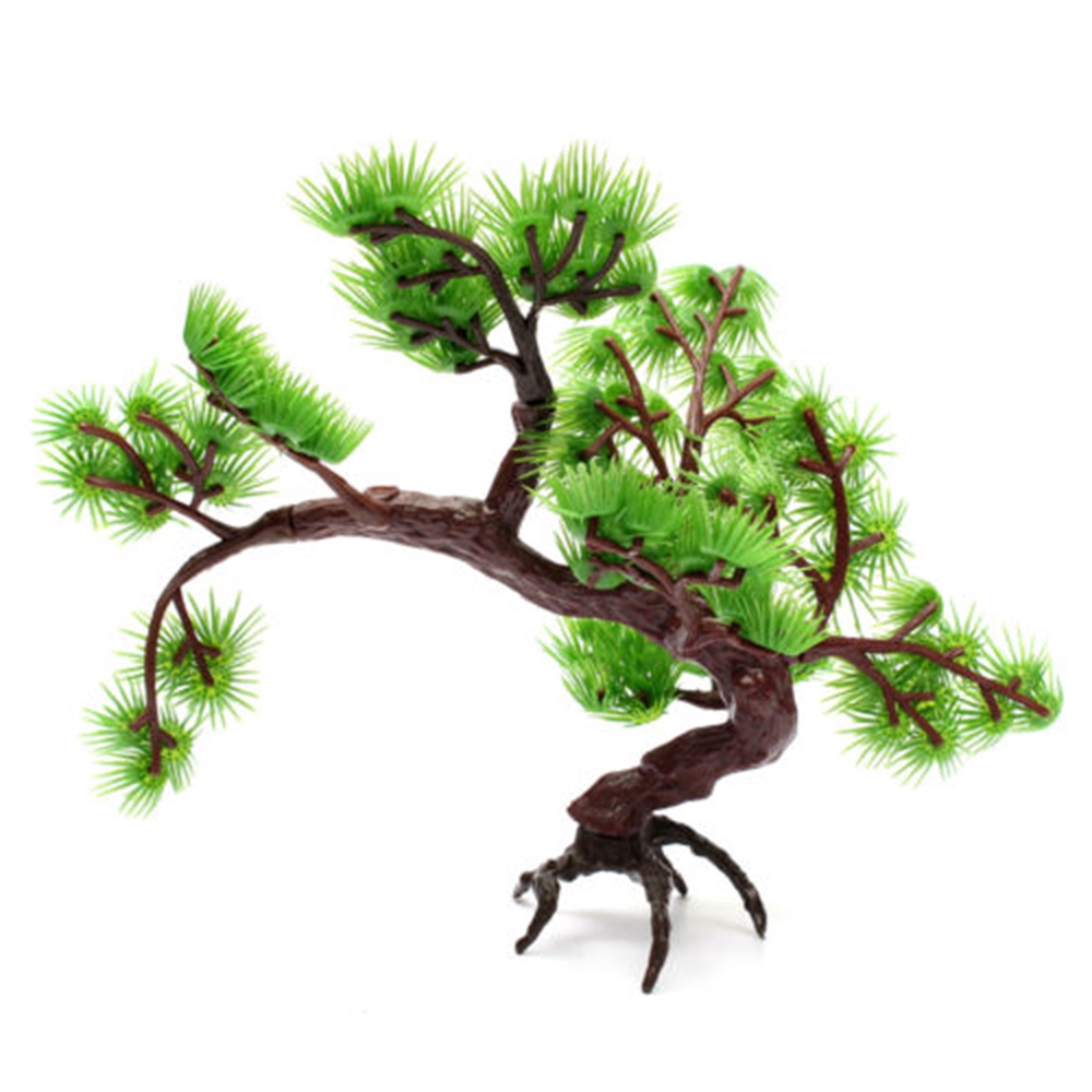 Aquarium Artificial Plastic Tree Plant 13CM Fish Tank Ornament Decoration 【Veemm】 #6