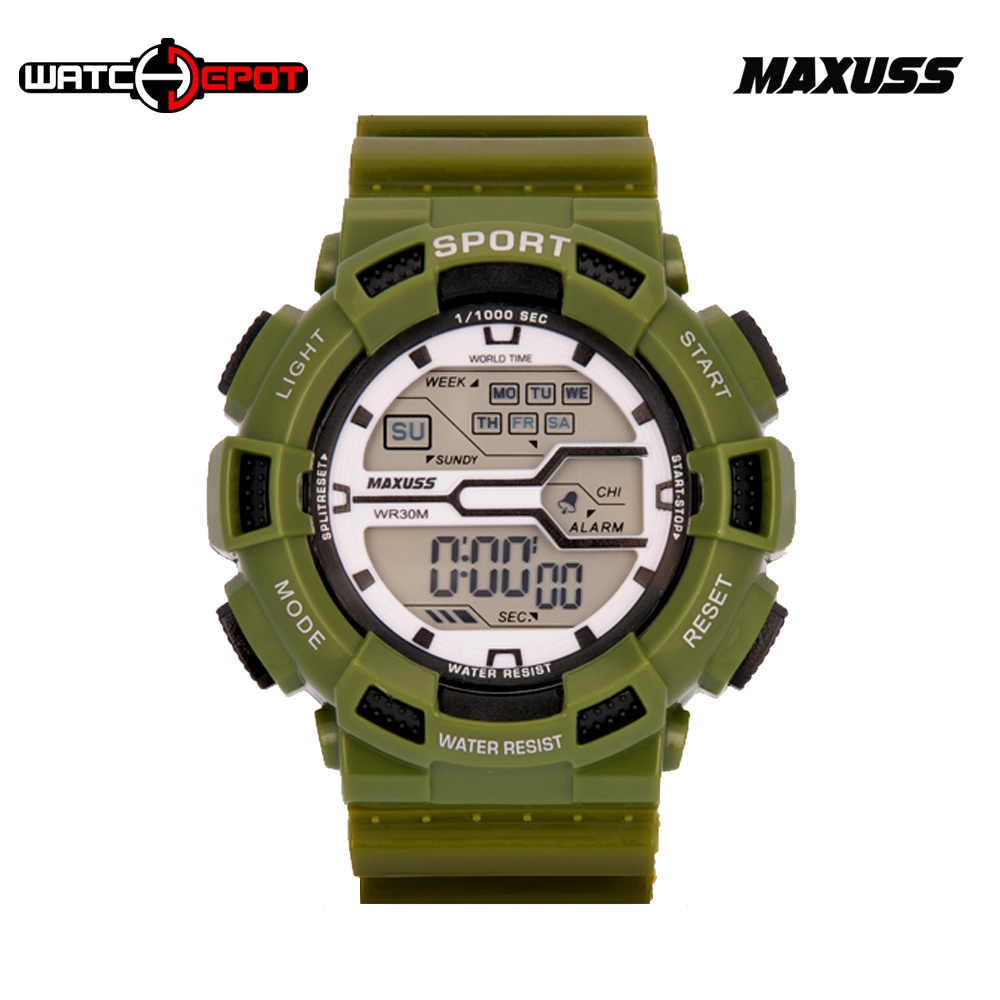 Maxuss Unisex Rubber Sports Watch 976 (Green) Shopee Philippines