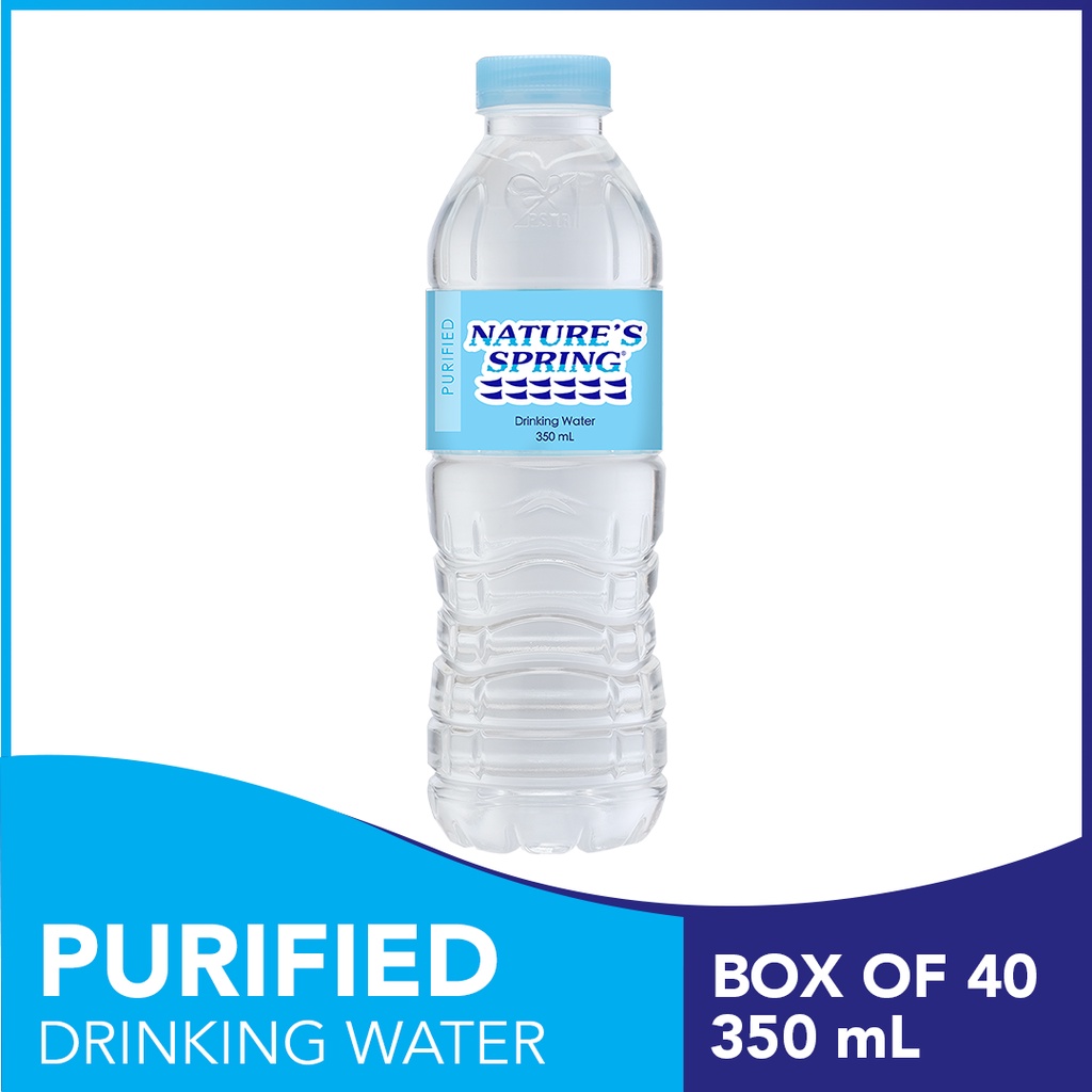 Nature's Spring Purified Water 350 mL | Shopee Philippines