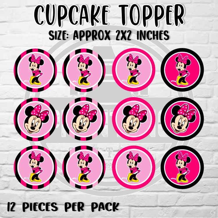 Minnie mouse theme cupcake topper | Shopee Philippines