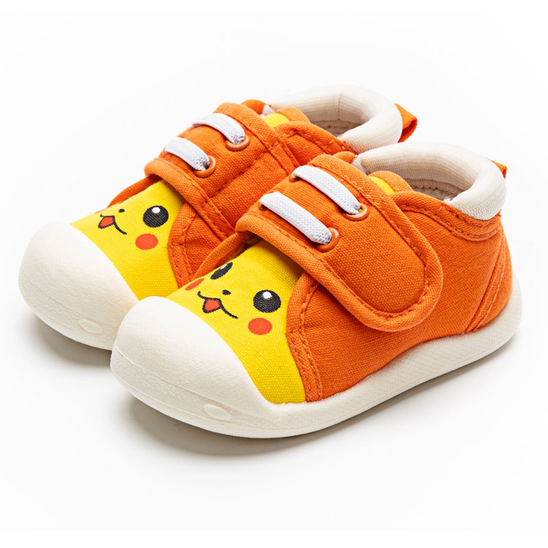 orange baby shoes