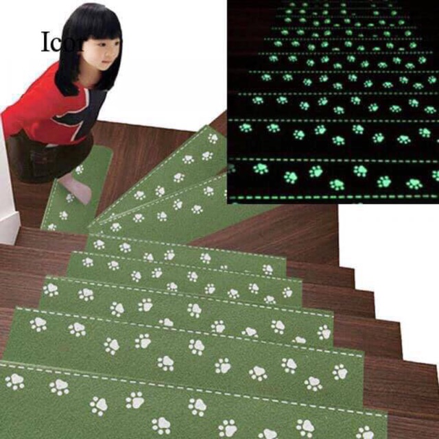 Luminous Stair Carpet Pads Self Adhesive Staircase Mats Shopee