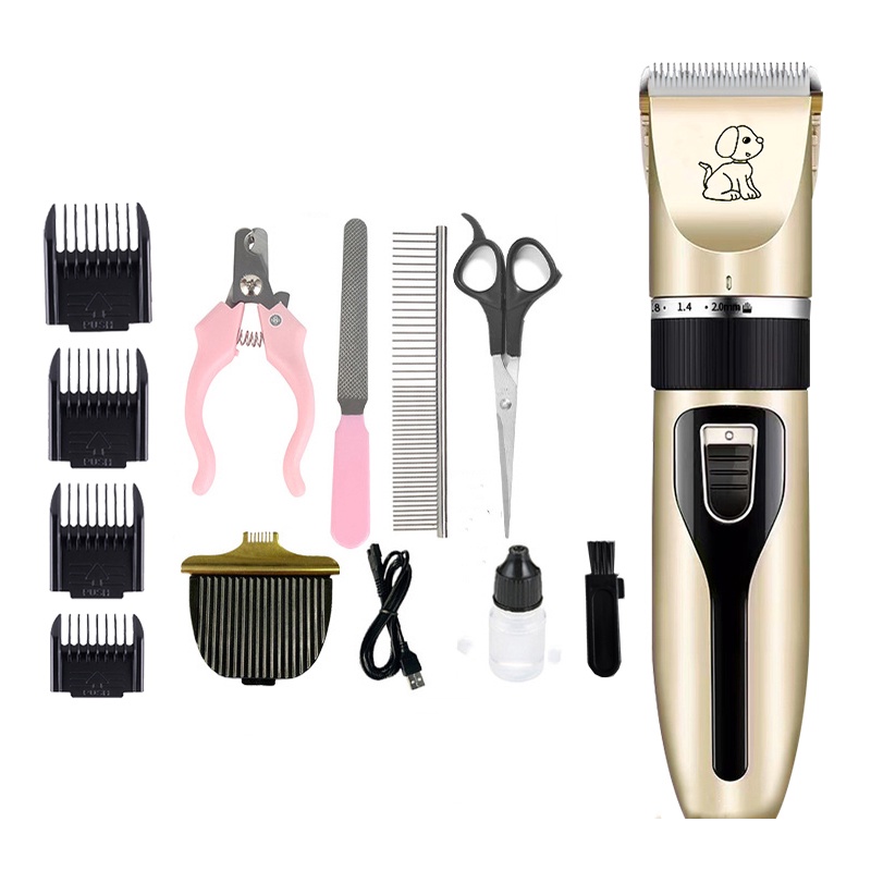 （Hot）Professional Pet Grooming Kit Pet Grooming Kit Cat Dog Hair Razor Trimmer Clipper Shaver Electr #9