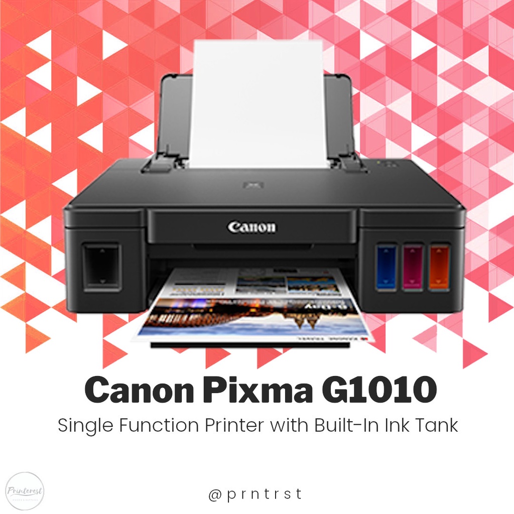 Canon Pixma G1010 Ink Tank Single Function Printer W Original Ink Shopee Philippines