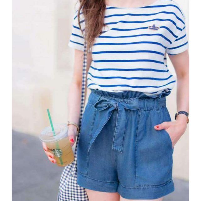 denim spandex shorts