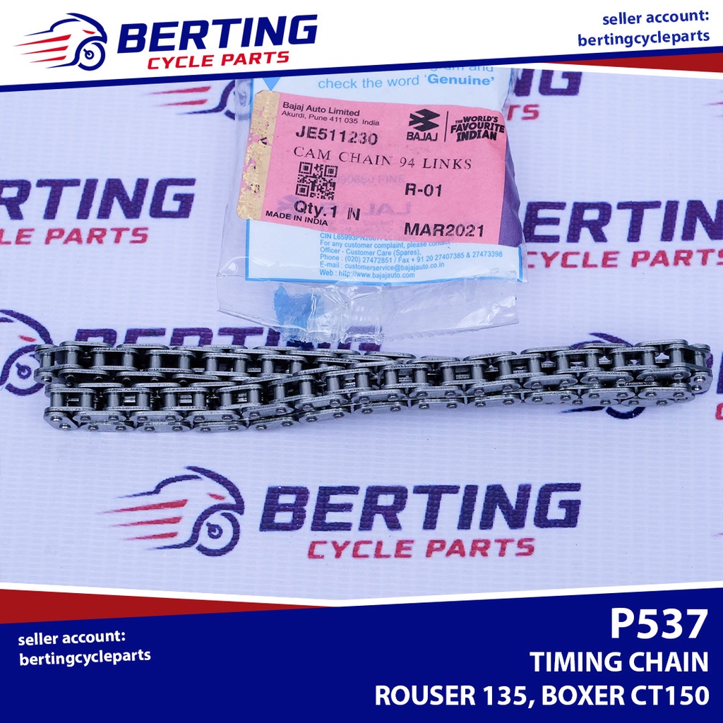 CAM TIMING CHAIN Camshaft Rouser 135 Boxer CT150 CT125 Genuine JE511230 Shopee Philippines