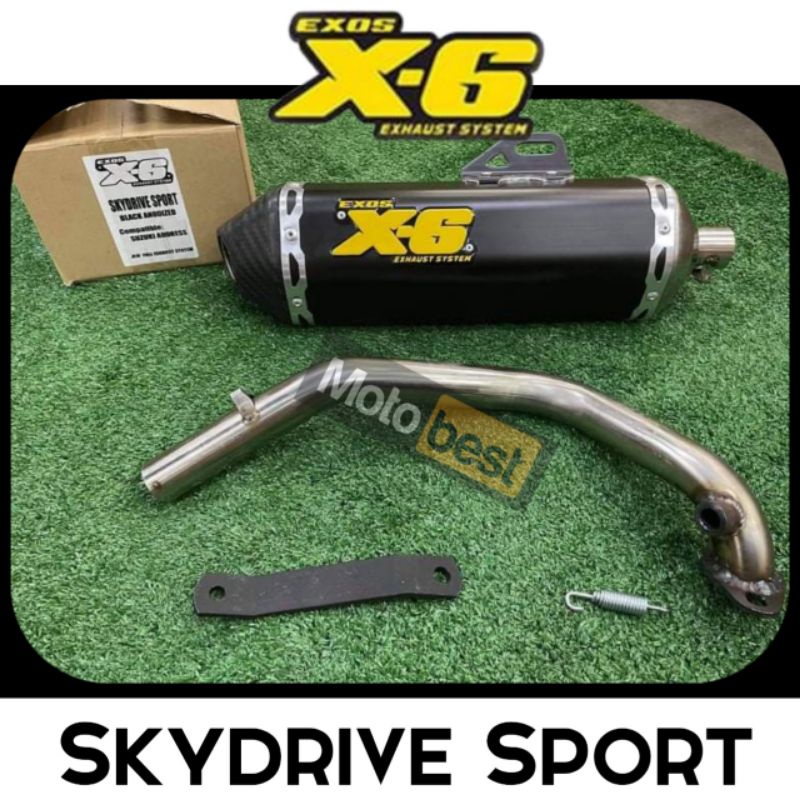 EXOS X6 Full System Exhaust for Suzuki Skydrive Sport Shopee Philippines