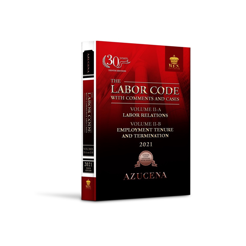 Labor Code With Comments And Cases Azucena 2021 Pdf