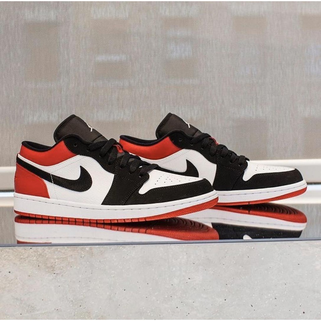 Air Jordan 1 Low Black Toe Sneakers For Men And Women Kids With Box And Paperbag Cod Shopee Philippines