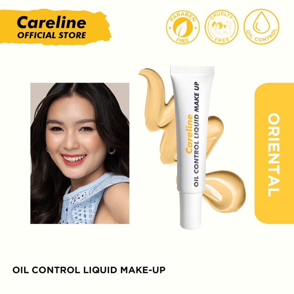 Careline Oil Control Liquid Makeup 15ml [Foundation, Makeup, Longwearing, Lightweight] Shopee