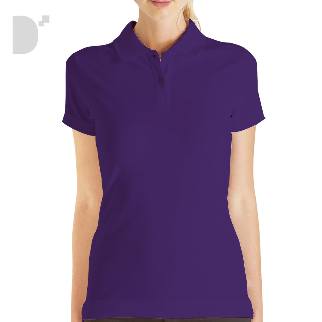 ladies purple polo shirt