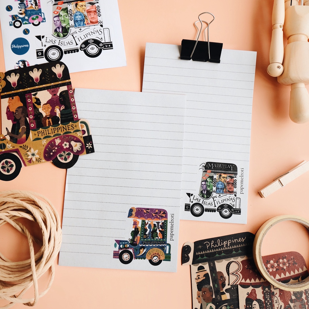 Papemelroti Philippine Jeepney Writing Pad Notepad Memo Pad
