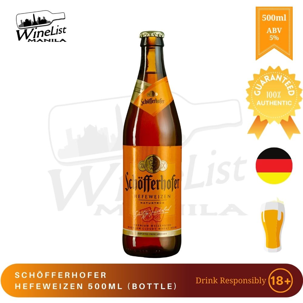 Schofferhofer Hefeweizen Wheat Beer 500ml Germany German Beer 500ml