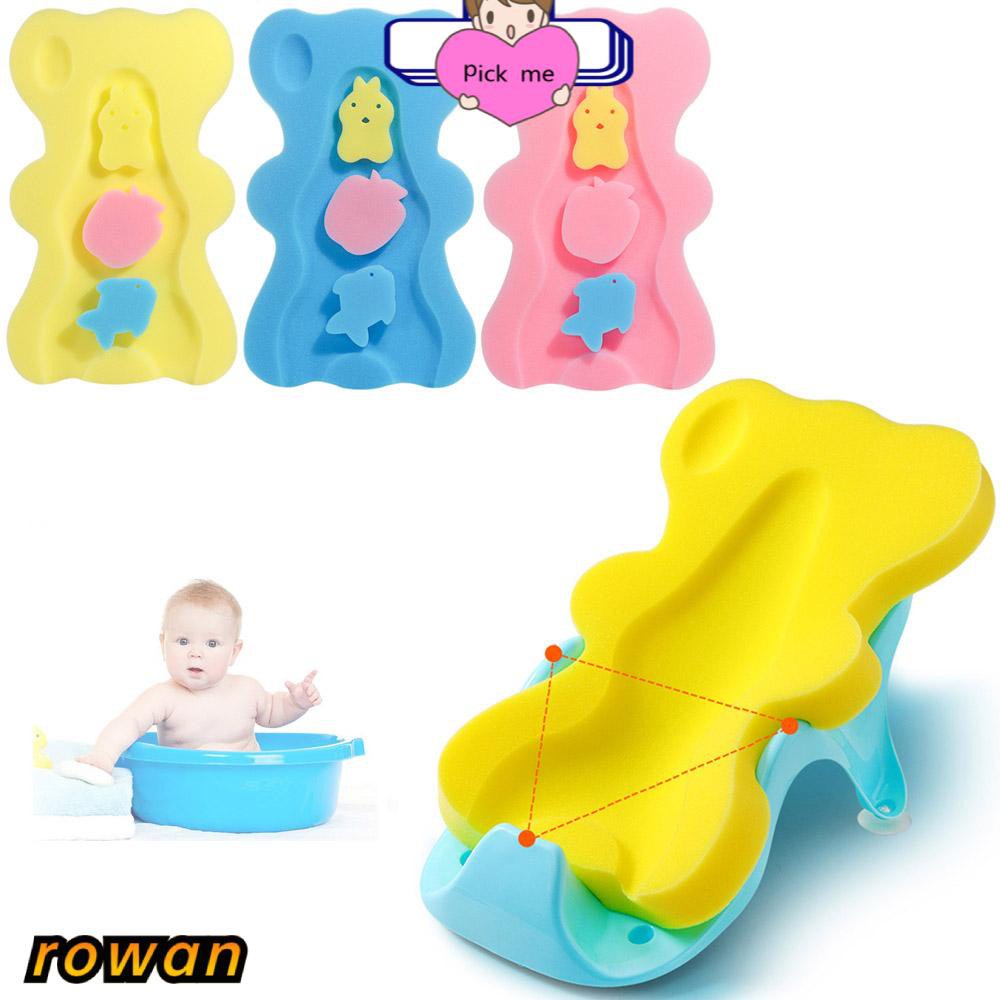 Row Bear Baby Bath Cushion Newborn Bath Foam Pad Foam Mat Cute Infant Bath Sponge Toddler Non Slip Foam Rub Bathtub Seat Multicolor Shopee Philippines