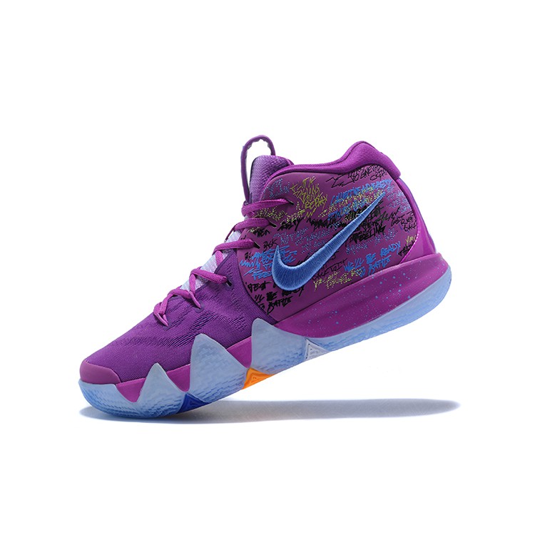 kyrie 4 purple and green