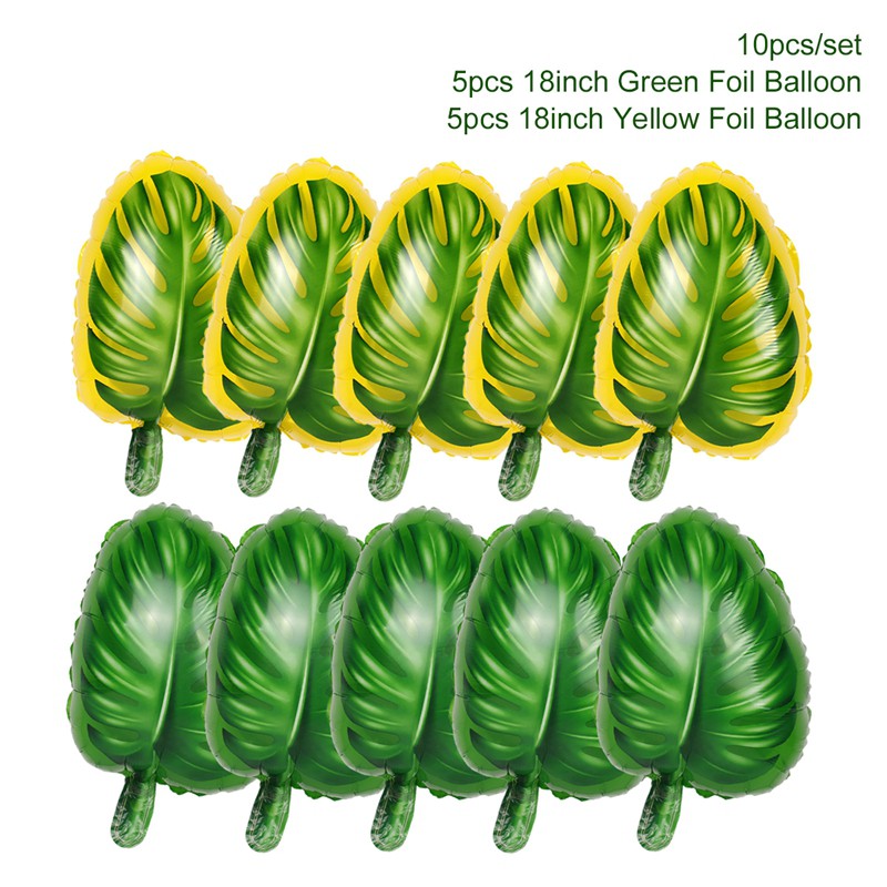 ️5 pcs Palm Leaf Foil Balloons String Birthday Decor Party Decorations Baloons Event Party home decorations Arch Kit