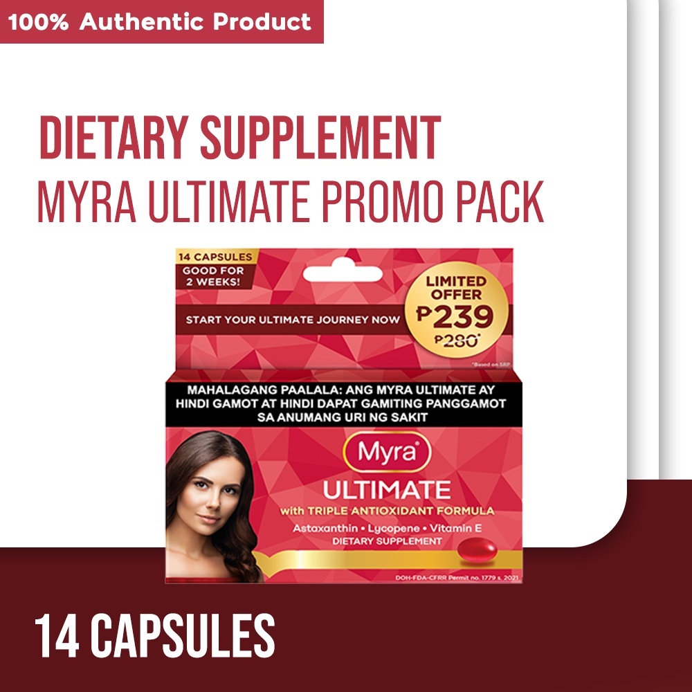 Myra Ultimate 14s Promo Pack (Save Php 41) Shopee Philippines