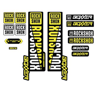 Rock Shox SID 2017 Mountain Bike Cycling Fork Decal Kit Sticker Adhesive Yellow