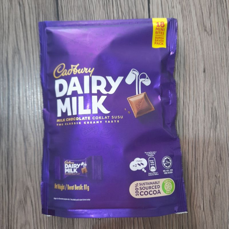 Cadbury Dairy Milk Mini Bites 18pcs/ 81g Shopee Philippines