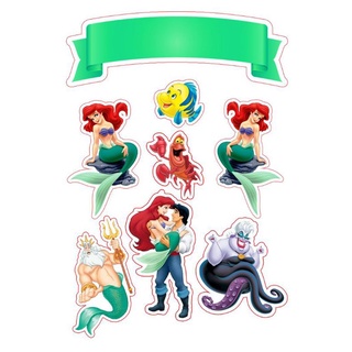 Little Mermaid Printed Cake Topper | Shopee Philippines