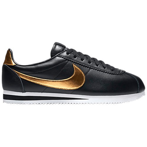 nike cortez mens black and gold