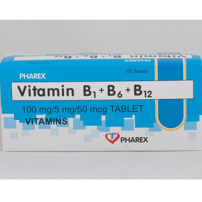Pharex Vitamin B1+B6+B12 100 Tablets | Shopee Philippines
