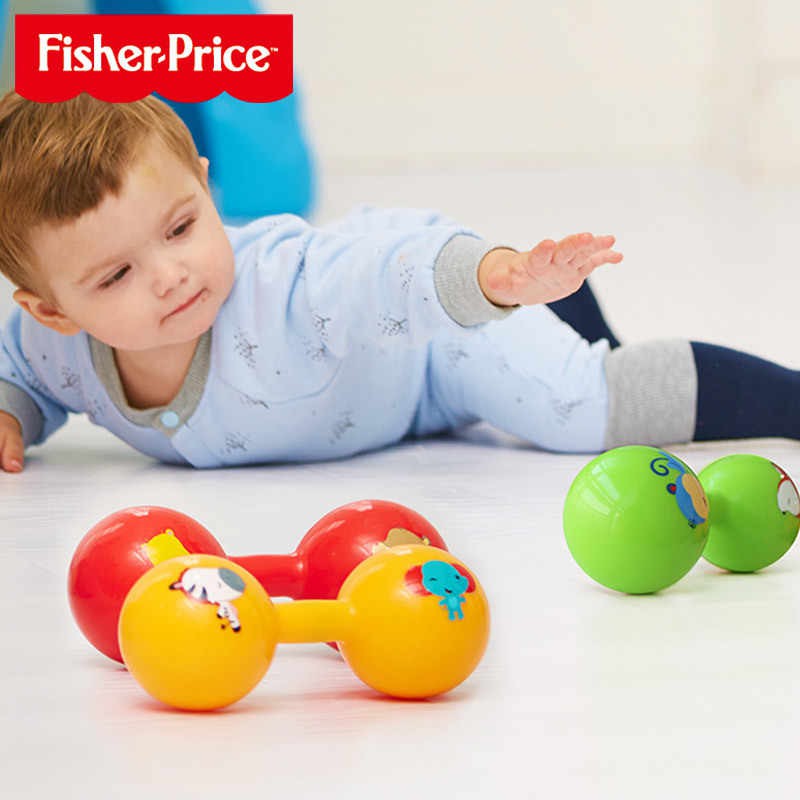 Fisher-Price Baby Soft Dumbbell Rattle Toy | Shopee Philippines