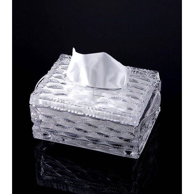 glass tissue box