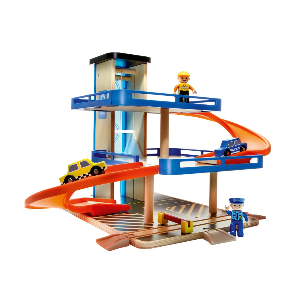 wooden garage playset