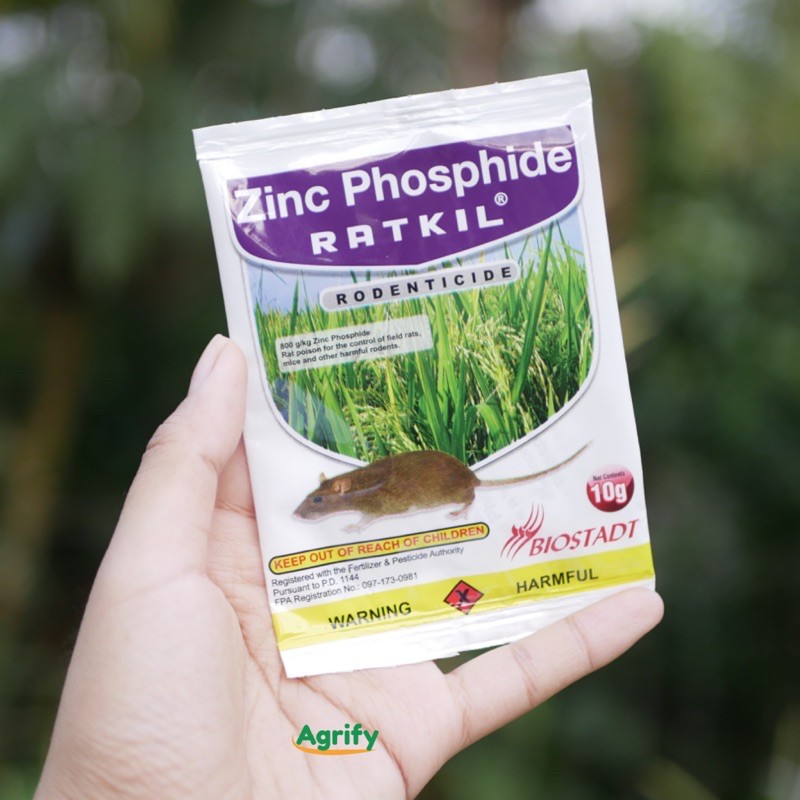 Zinc Phosphide Ratkil 10Grams Rodenticide Shopee Philippines