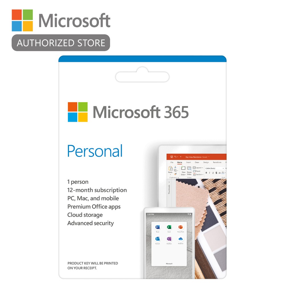 Microsoft 365 Personal Formerly Office 365 Mac Os Windows Os For 1 User With Up To 5 Devices Shopee Philippines