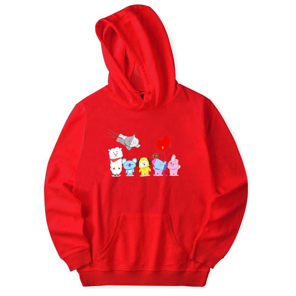 red bts hoodie