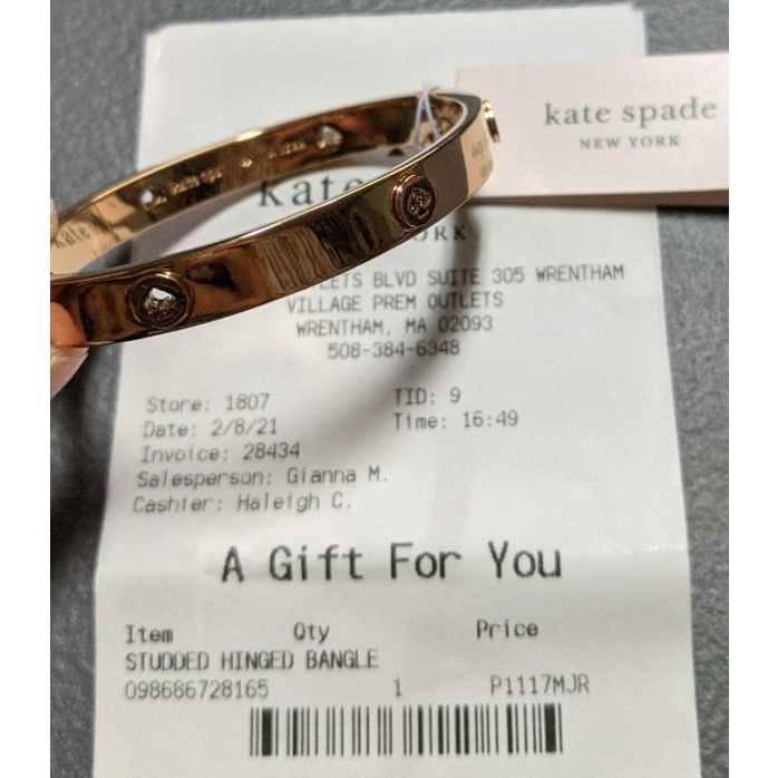 Kate Spade bracelet (rose gold) | Shopee Philippines