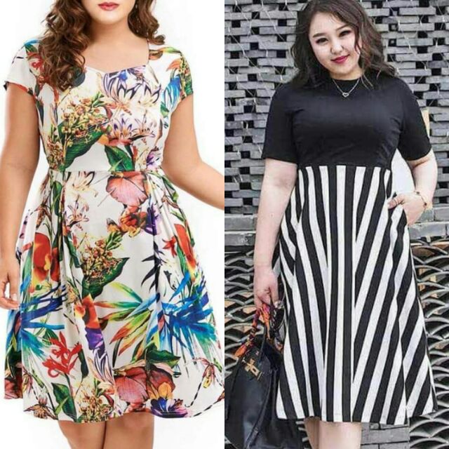 CASUAL PLUS SIZE DRESSES | Shopee Philippines
