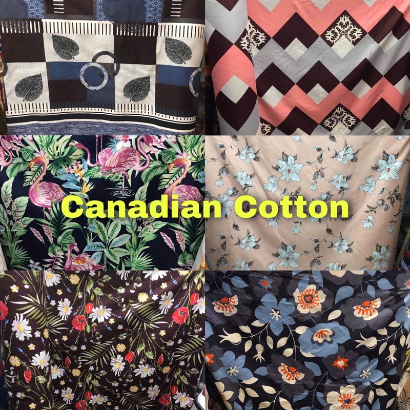 Premium 100 Canadian cotton per yard ( 96 width) Shopee Philippines