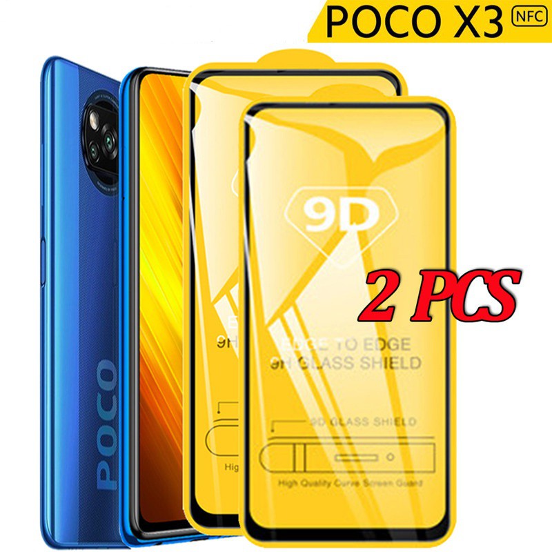 2pcs Full Covered Tempered Glass Xiaomi Poco M3 X3 Nfc Pro F3 K40 Note 10 Lite Redmi Note 9 9s 4037