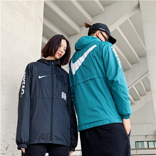 nike big swoosh jacket black
