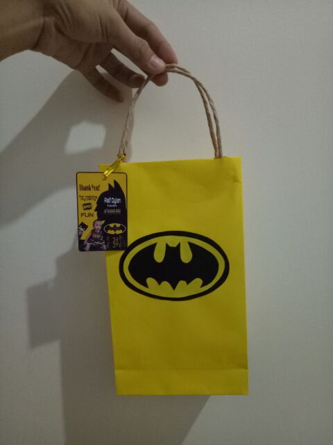 Batman theme loot bag/paper bag | Shopee Philippines